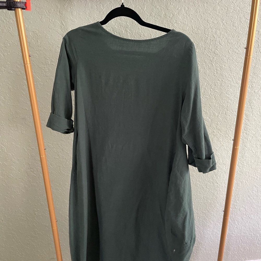 Dark Green Mock Dress
